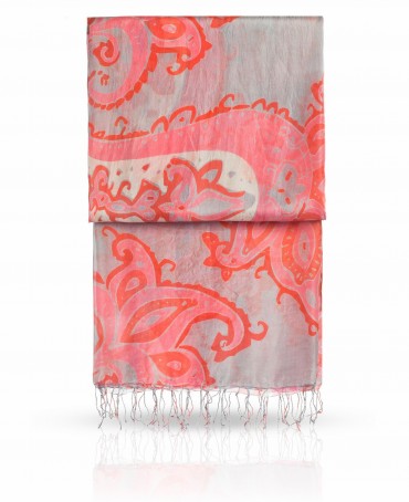 Палантин Женский S-PAISLEY/GREY.RED